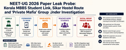 NEET-UG 2026 Paper Leak Probe: Kerala MBBS Student Link, Sikar Hostel Route and ‘Private Mafia’ Group Under Investigation