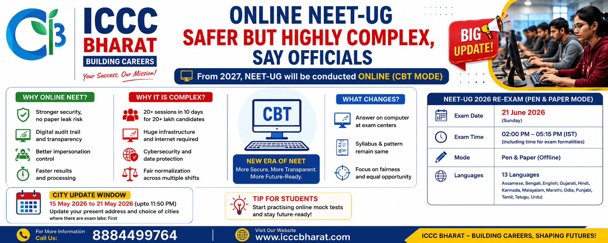 Online NEET-UG Safer but Highly Complex: CBT Mode from 2027 May Bring Big Changes