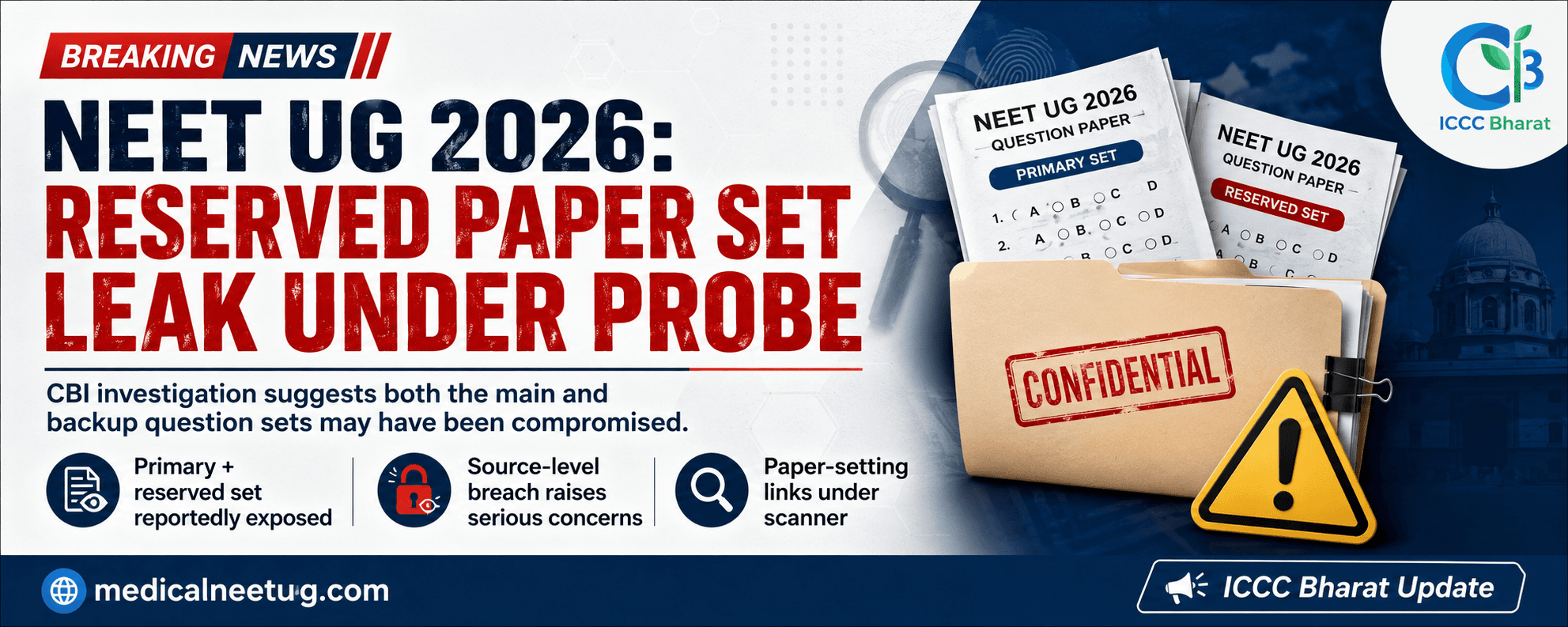 NEET UG 2026 Reserved Paper Set Leak: How the Backup Question Paper Was Allegedly Compromised